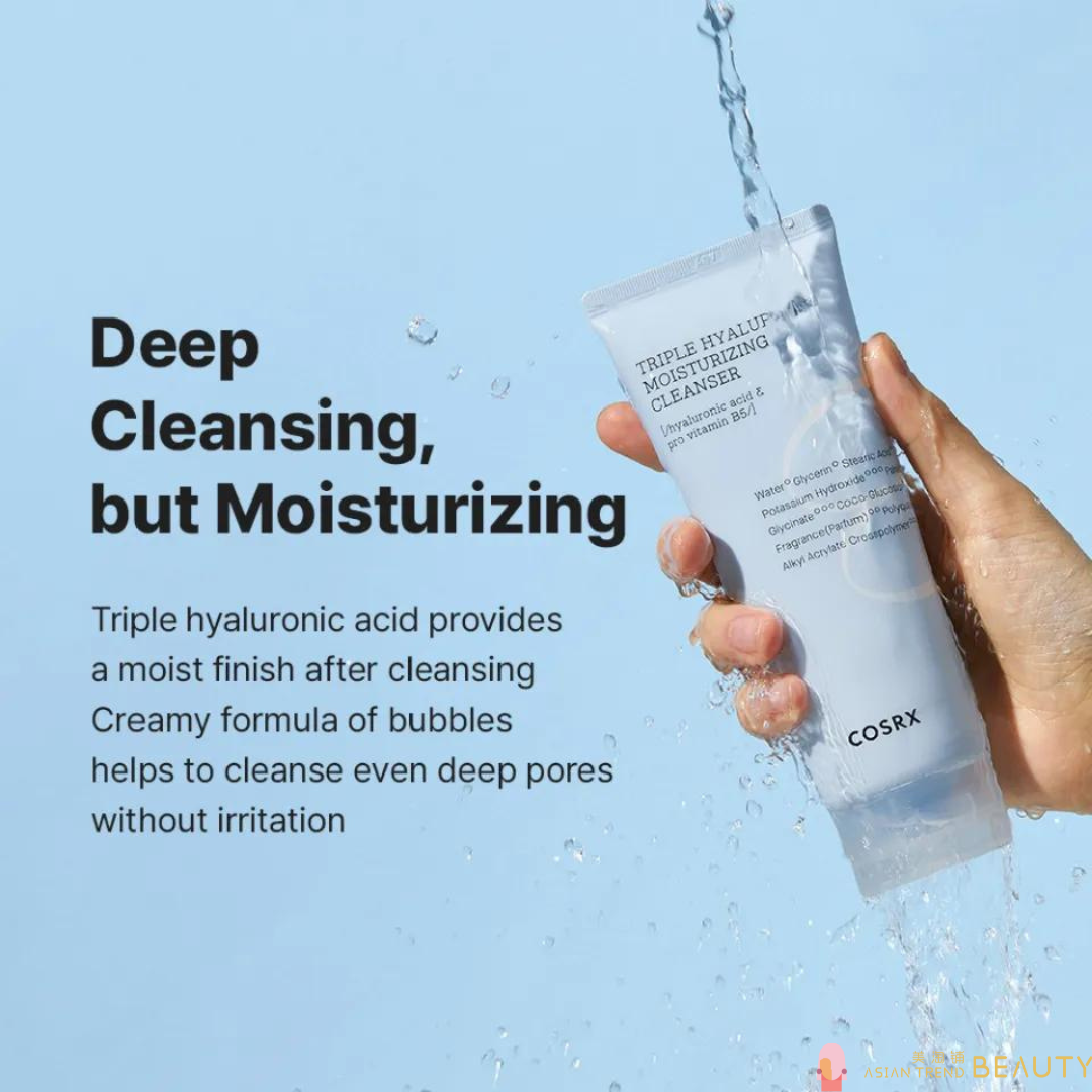 Cosrx Hydrium Triple Hyaluronic Moisture Cleanser 150ml