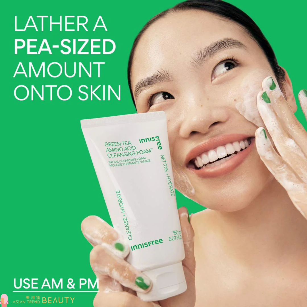 Innisfree Green Tea Amino Hydrating Cleansing Foam 150g