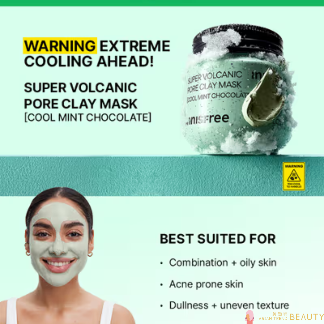 Innisfree Super Volcanic Pore Clay Mask Mint Choco 100ml