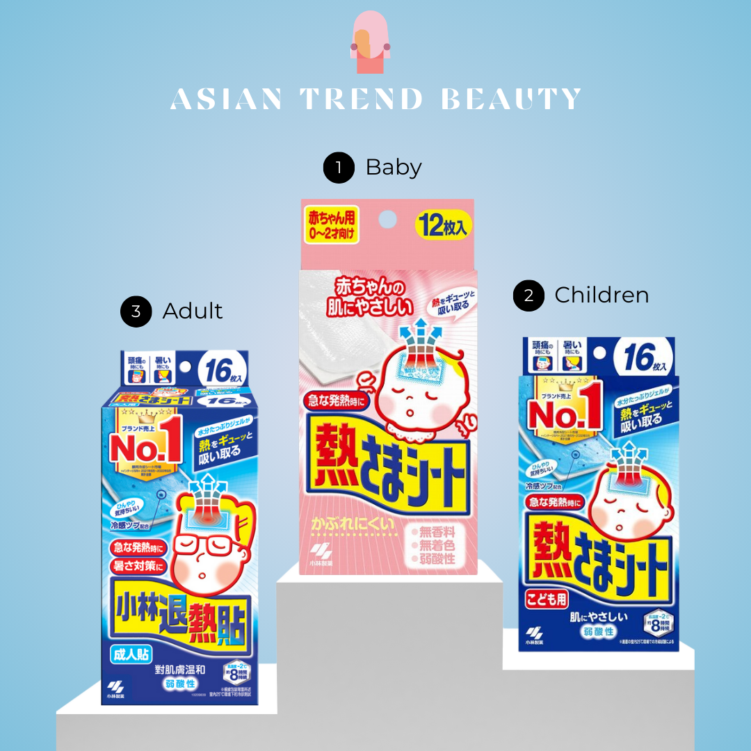Kobayashi Cooling Gel Sheet For Children 16 Sheets