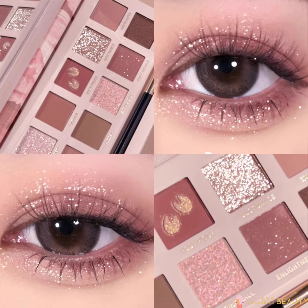 Perfect Diary Explorer 12-Color Eyeshadow Palette #17 Piggy Rose