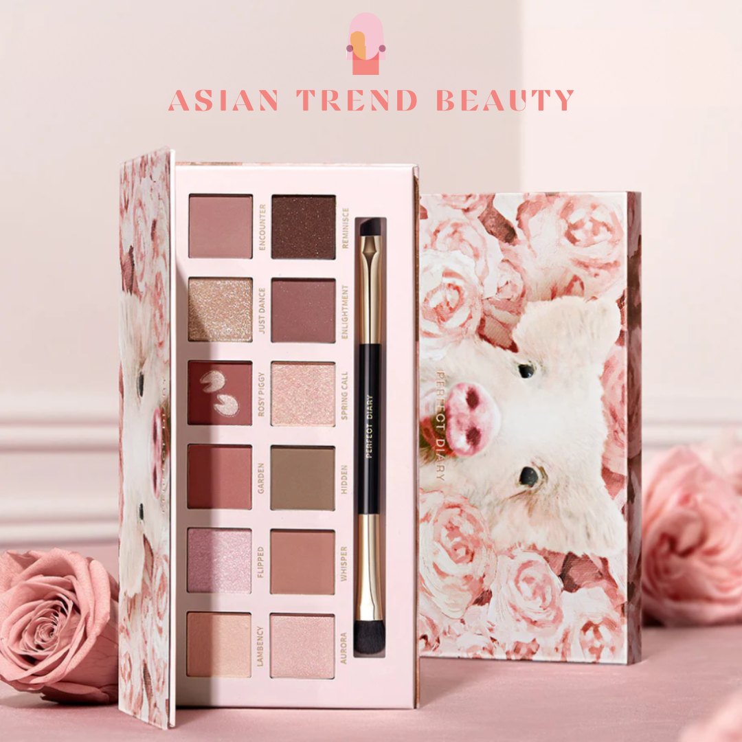 Perfect Diary Explorer 12-Color Eyeshadow Palette #17 Piggy Rose