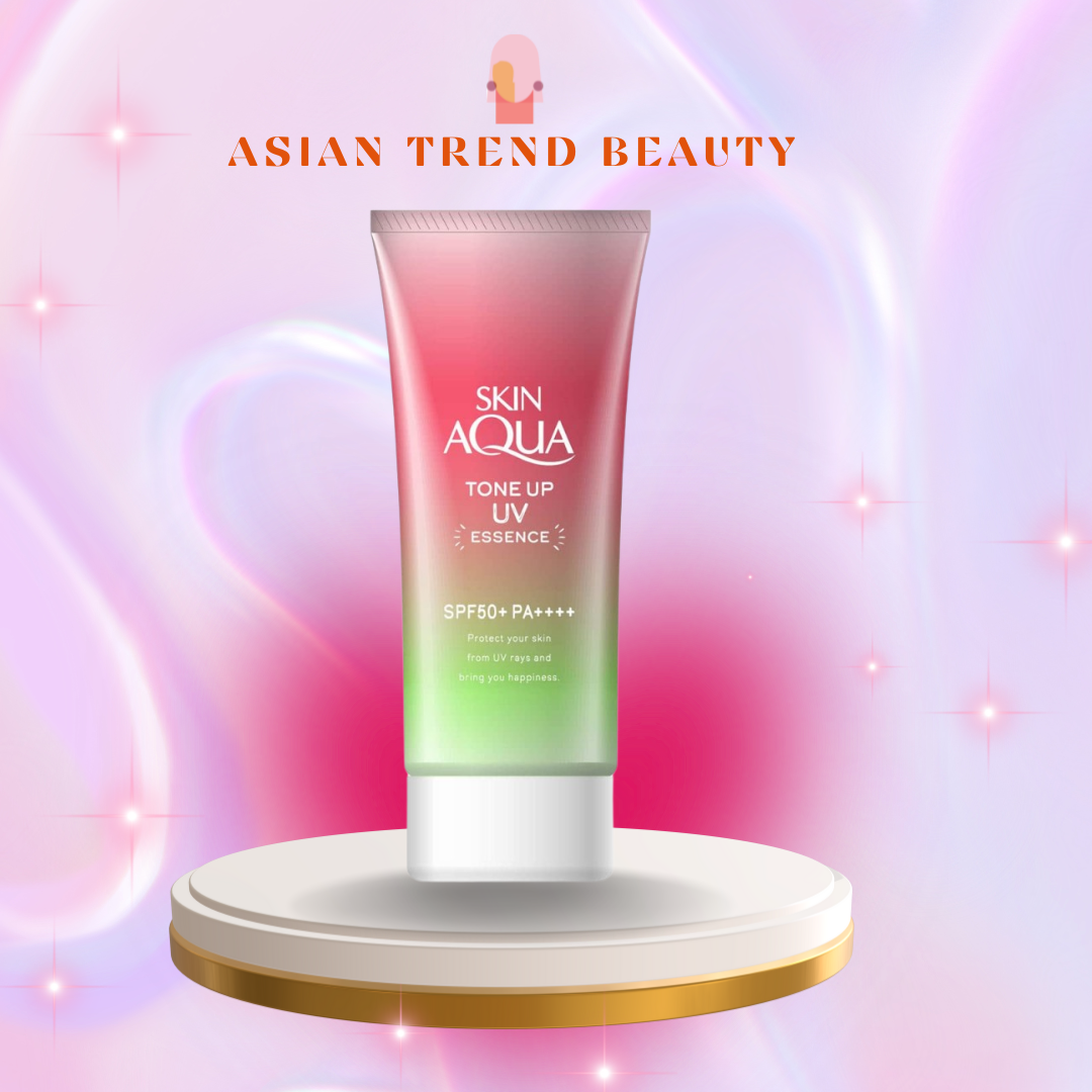 Rohto Skin Aqua UV Tone-up Essence Rose Spf50+Pa++++ 80g