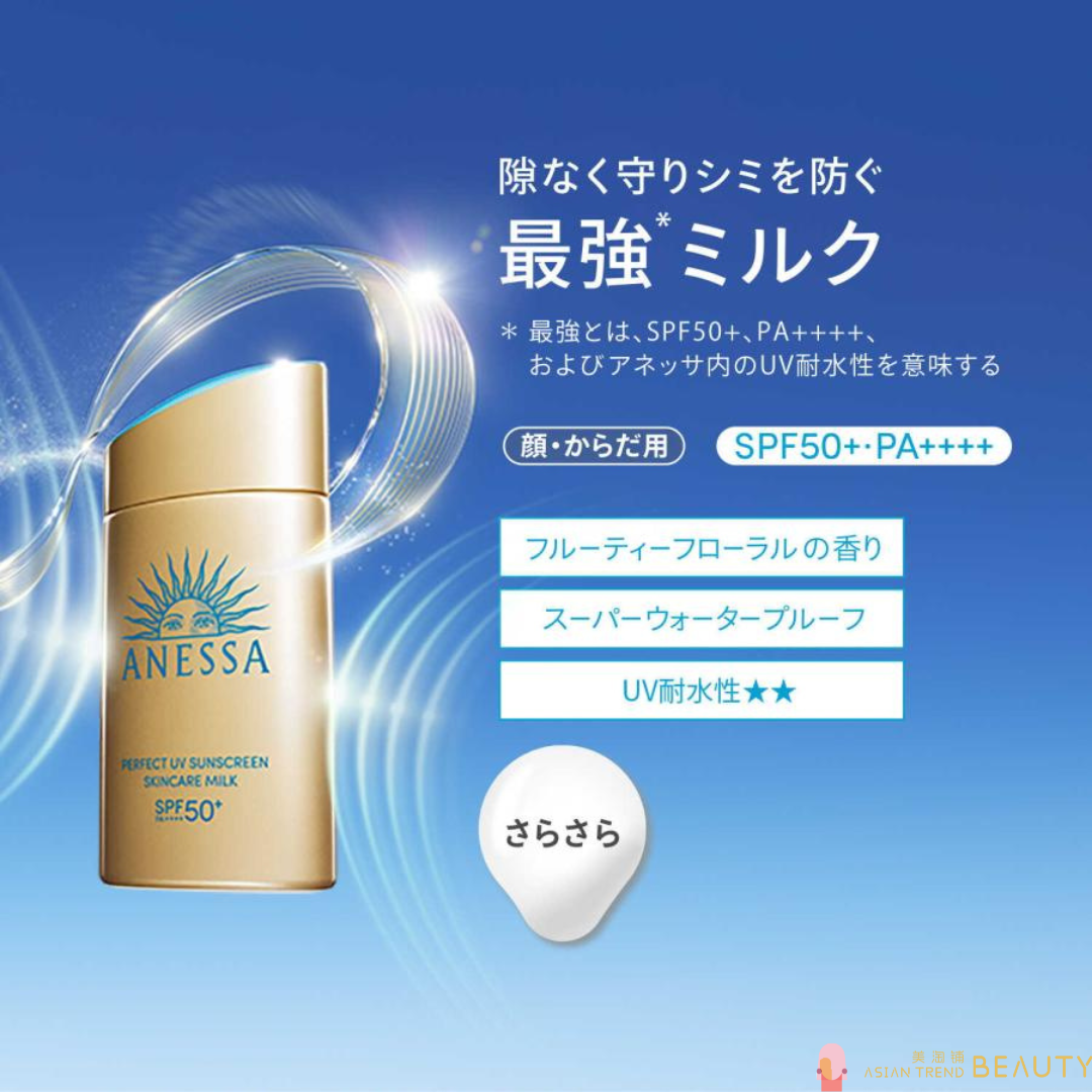 Shiseido Anessa Super Waterproof Perfect UV Sunscreen Skin Care Milk 60ml