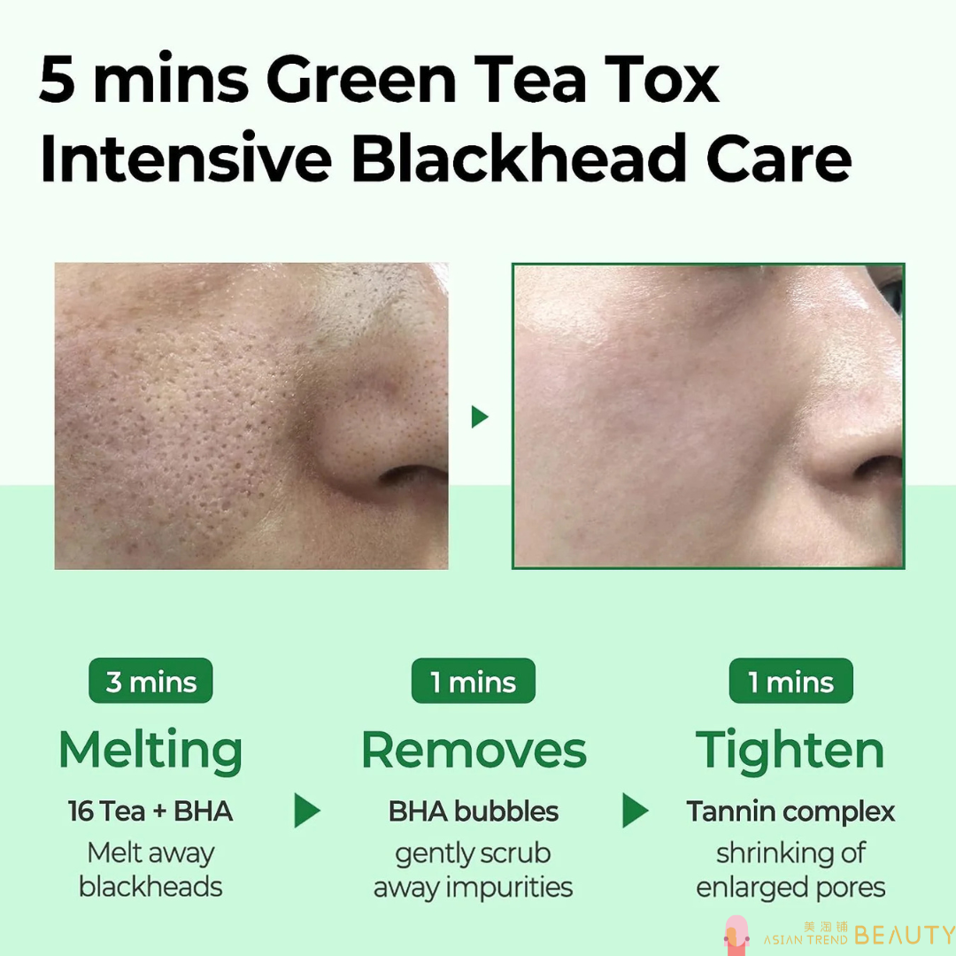 Some By Mi Bye Bye Blackhead Miracle Green Tea Tox Bubble Cleanser 120g
