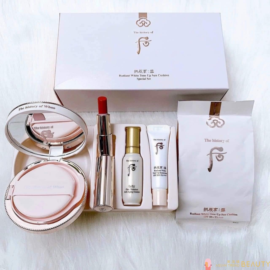 The History of Whoo Seol Radiant White Tone Up Sun Cushion Set