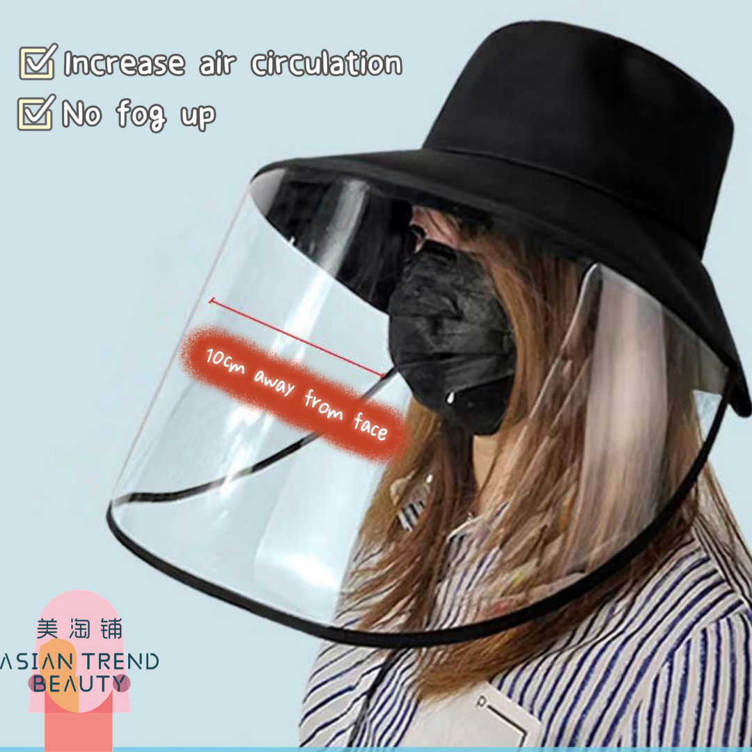 Bucket Hat with Protective Face Shield