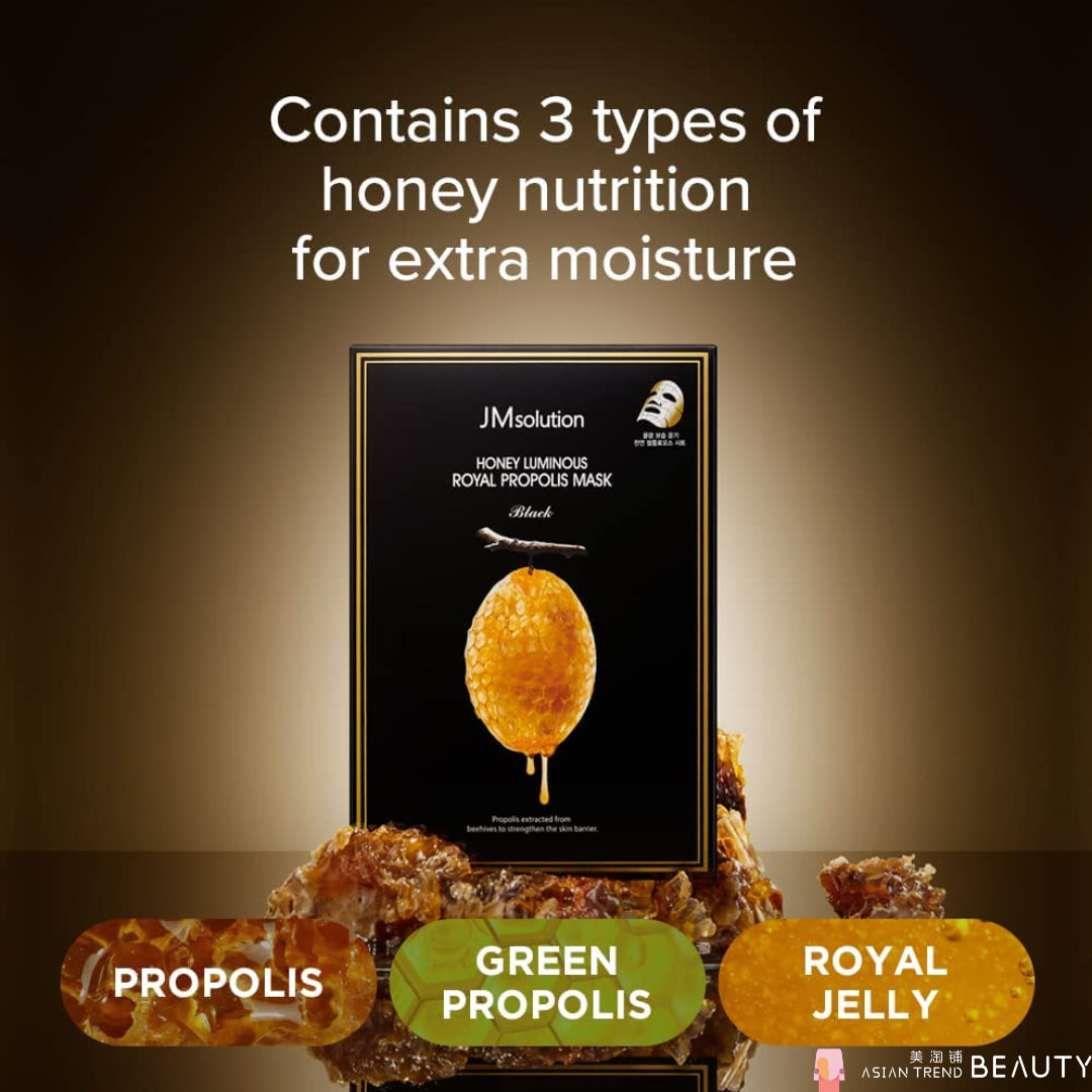 JM Solution Honey Luminous Royal Propolis Mask 10pcs