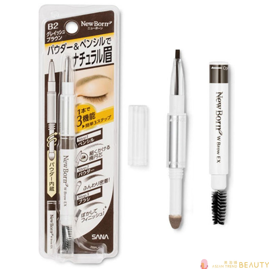New Born W Brow EX 3 In 1 Eyebrow Pencil
