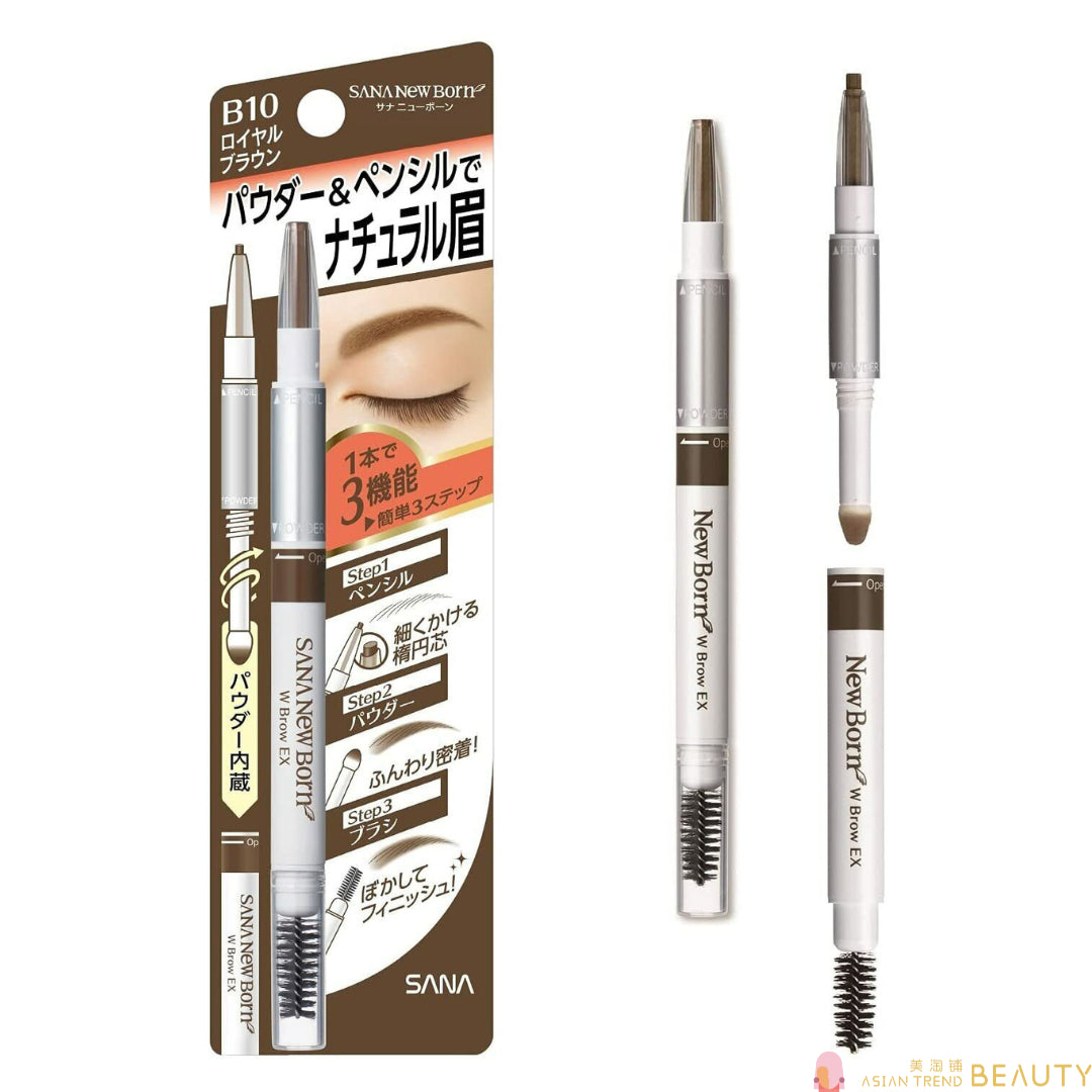 New Born W Brow EX 3 In 1 Eyebrow Pencil