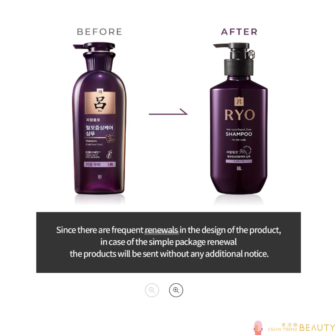 Ryo Shampoo Hair Loss Care Shampoo 400ml (Oily ,Dry ,Sensitive)