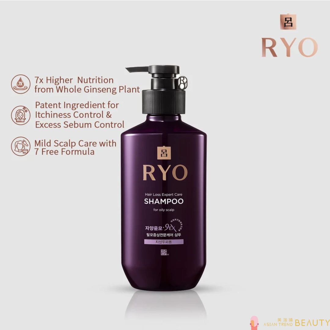 Ryo Shampoo Hair Loss Care Shampoo 400ml (Oily ,Dry ,Sensitive)