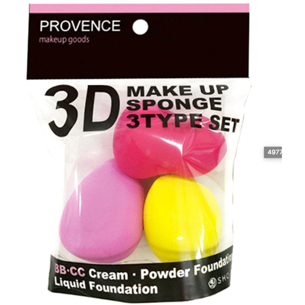 Provence 3D Make up sponge 3Pcs