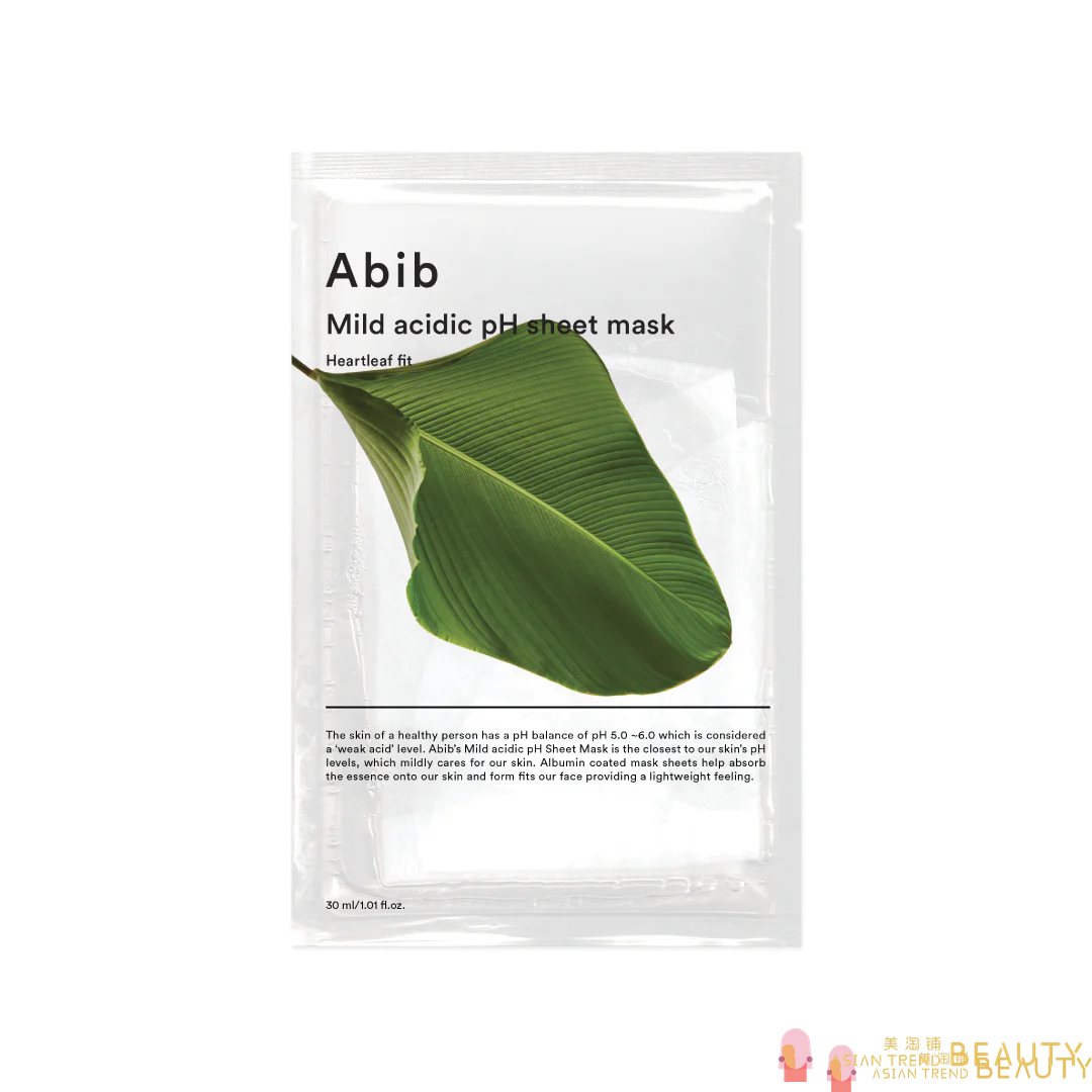Abib Mild Acidic Ph Sheet Mask Heartleaf Fit 1Pcs