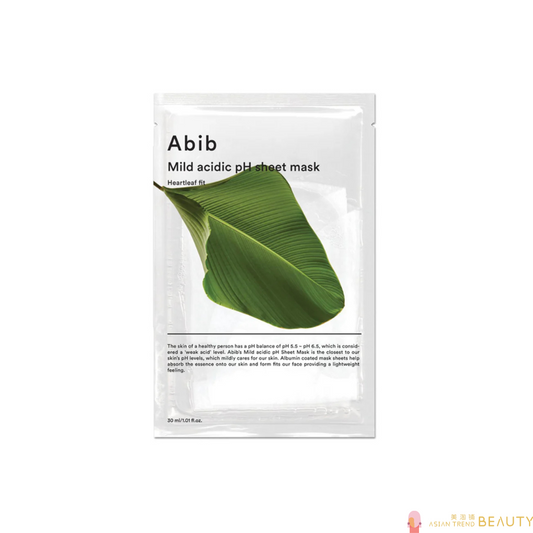 Abib Mild Acidic Ph Sheet Mask Heartleaf Fit 10Pcs