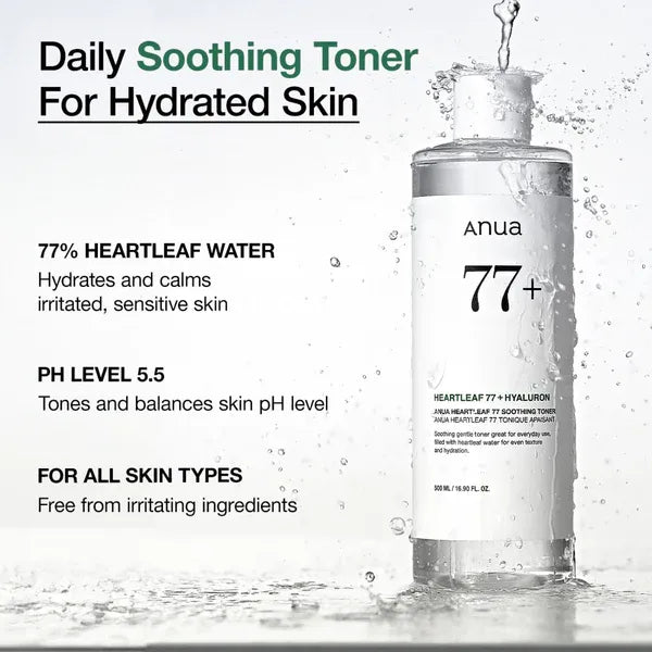 Anua Heartleaf 77% Soothing Toner 250ml