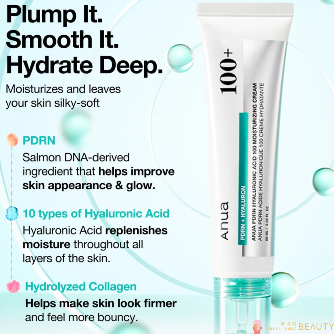 Anua PDRN Hyaluronic Acid 100 Moisture Cream 60ml
