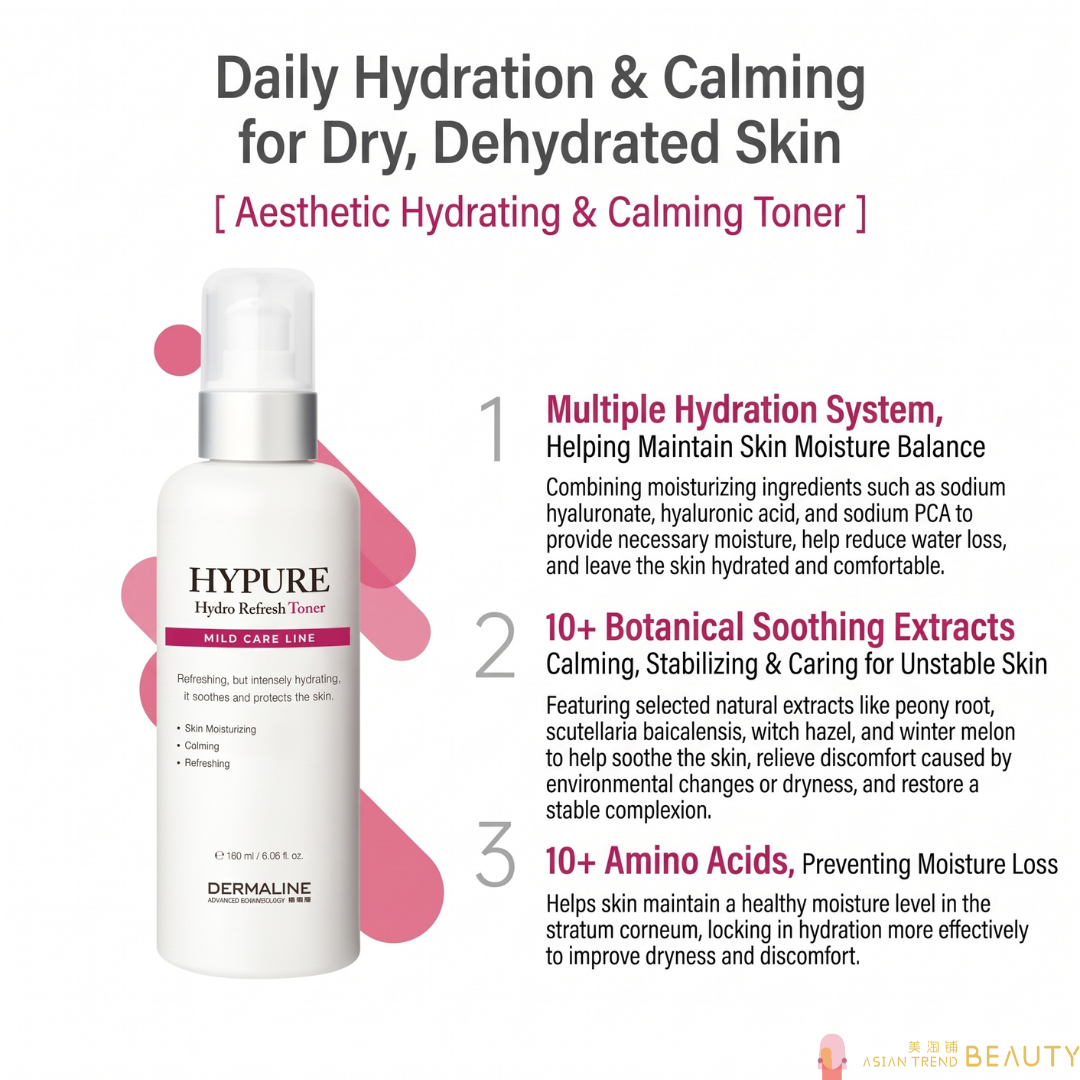 Dermaline Hypure Hydro Refresh Toner 180ml