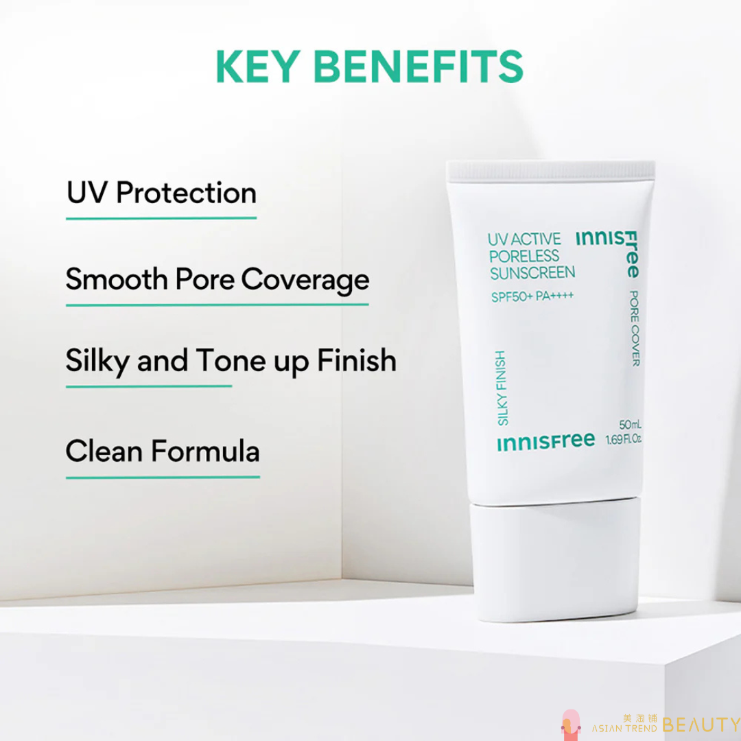 Innisfree UV Active Poreless Sunscreen Spf50+Pa++++ 50ml