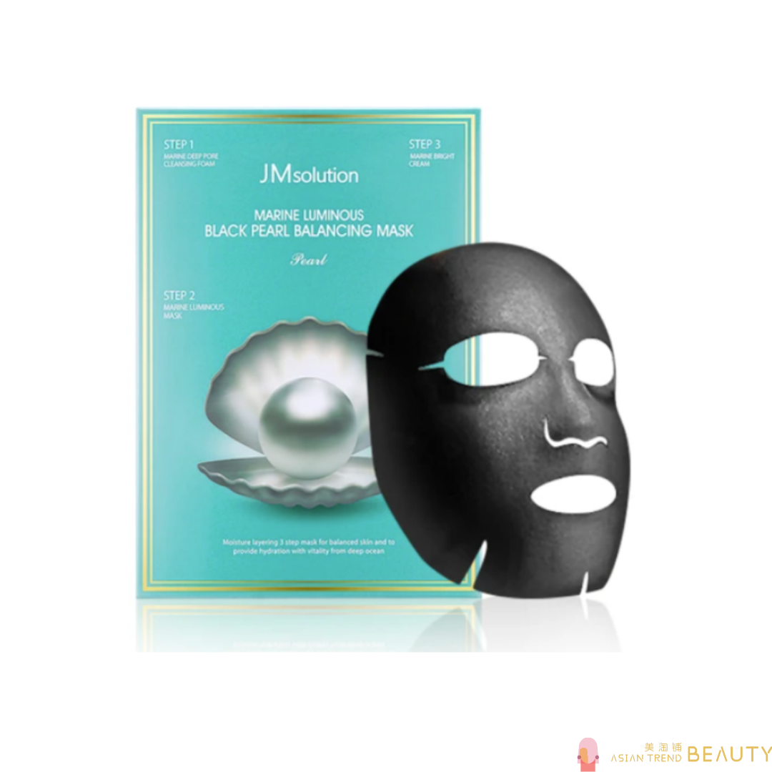 JM Solution Marine Luminous Black Pearl Balancing Mask 10Pcs