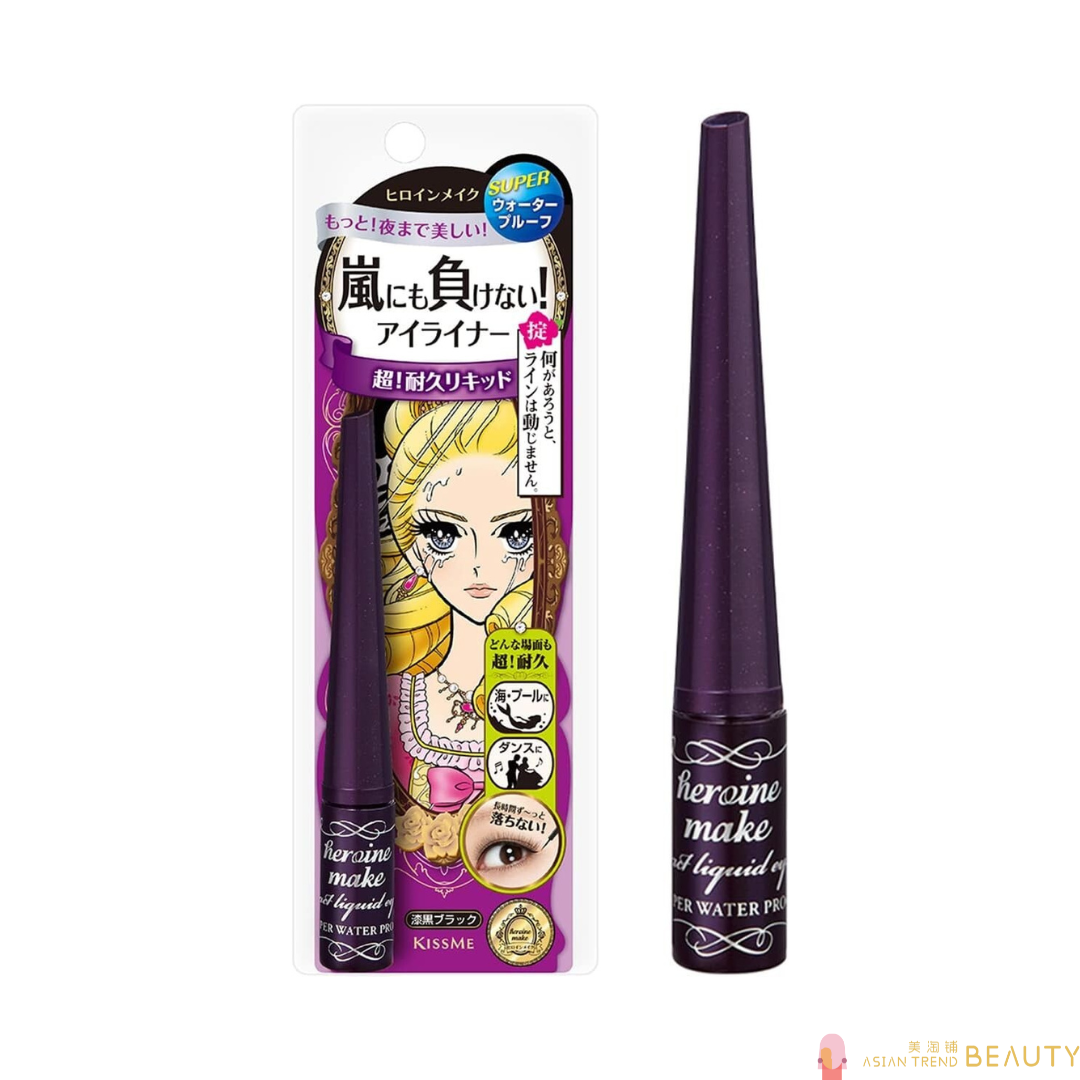 Kissme Heroine Make Impact Liquid Eyeliner Super Waterproof Black