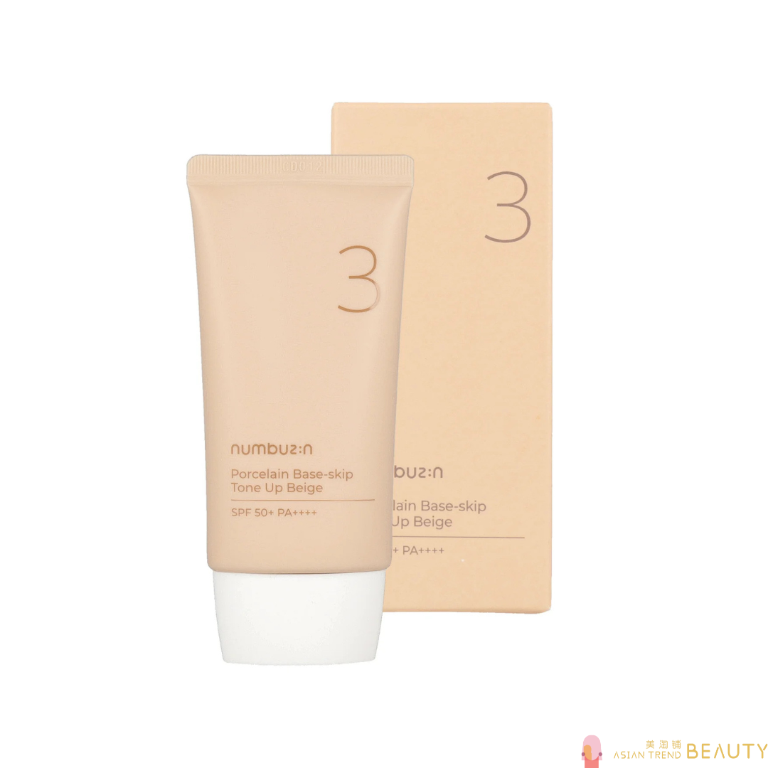 Numbuzin No.3 Porcelain Base-Skip Tone Up Beige Spf50+Pa++++50ml