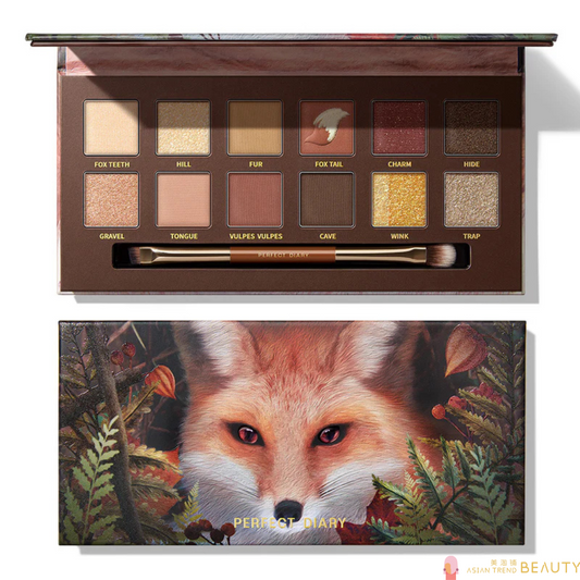 Perfect Diary Explorer 12-Color Eyeshadow Palette #13 Red Fox