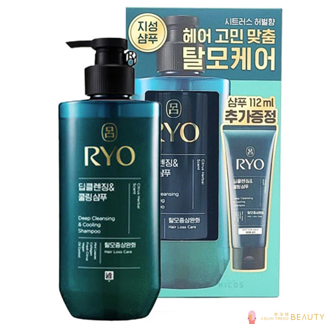 RYO Deep Cleansing & Cooling Shampoo Set 480ml + 112ml