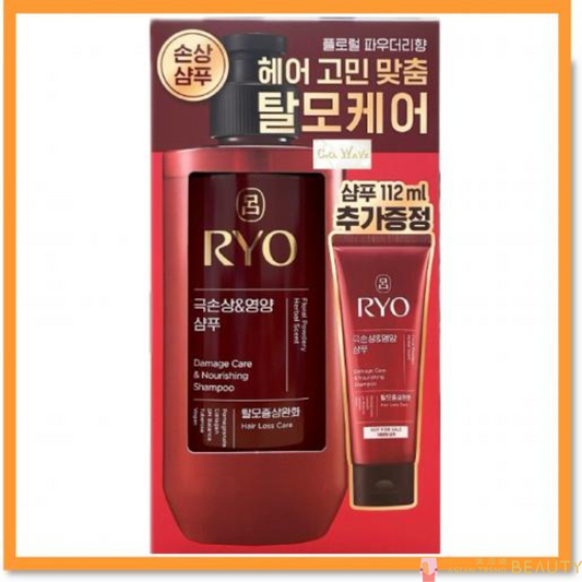 Ryo Hair Damage Care & Nourishing Shampoo Set 480ml + 112ml