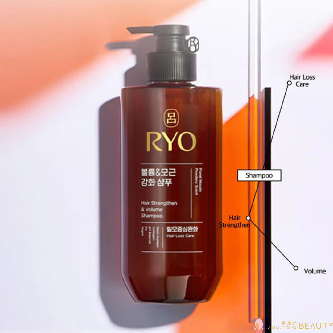 Ryo Hair Strengthen & Volume Shampoo Set 480ml +112ml