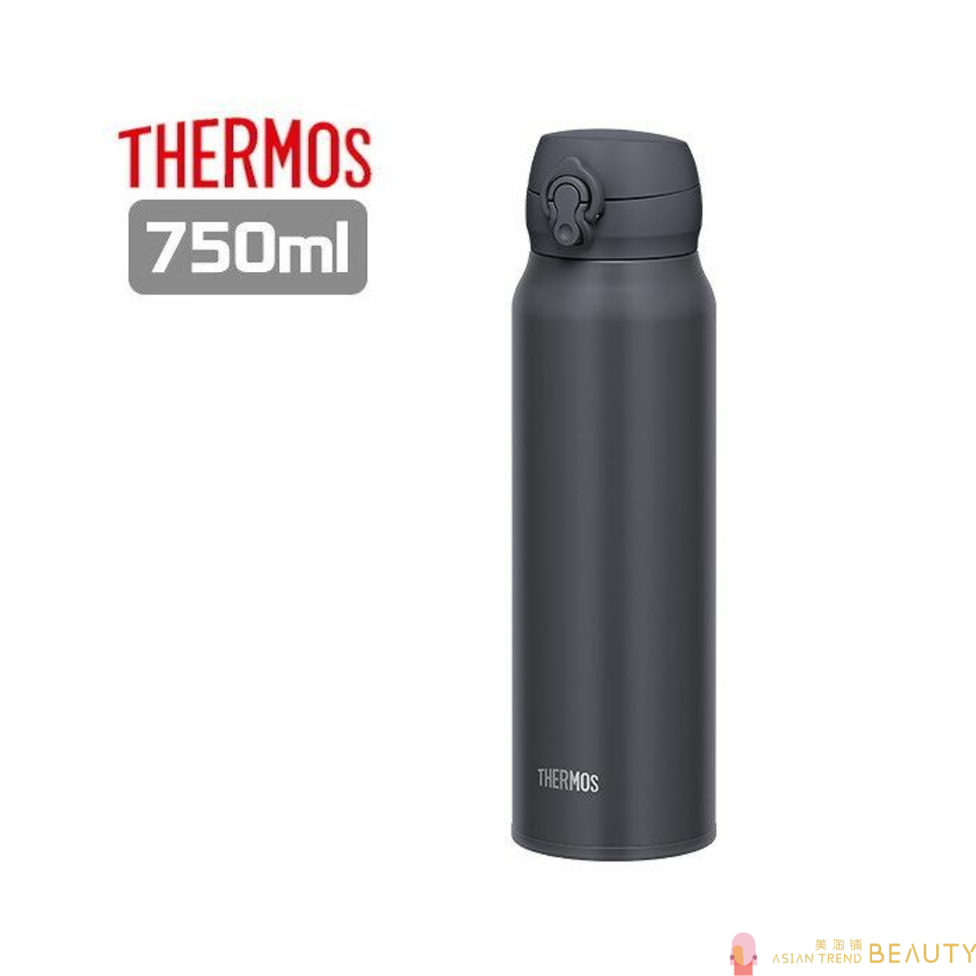 Thermos JNL-756 SMB Water Bottle, Vacuum Insulated Travel Mug 750 ml Smoke Black
