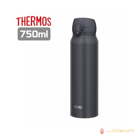 Thermos JNL-756 SMB Water Bottle, Vacuum Insulated Travel Mug 750 ml Smoke Black