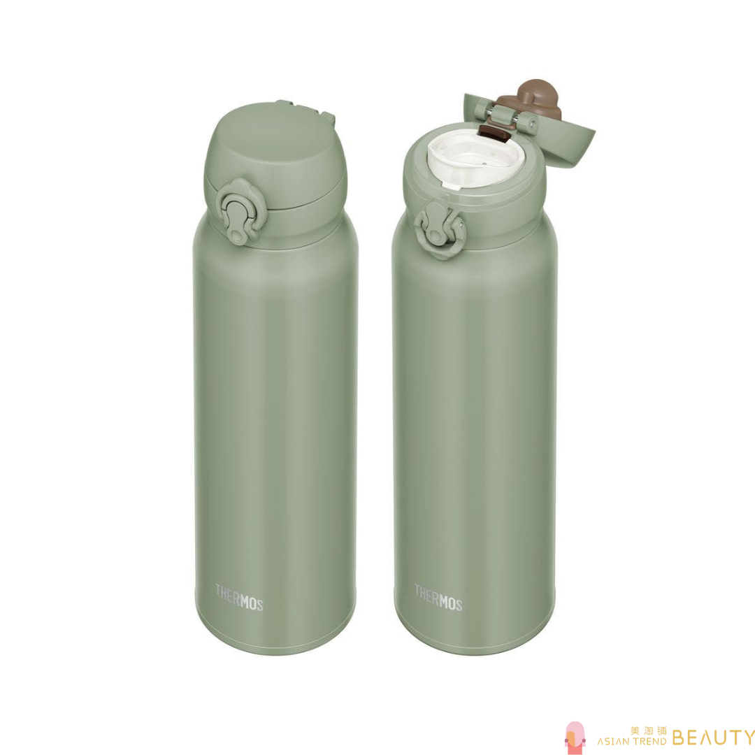 Thermos JNL-756 SMKKI Water Bottle, Vacuum Insulated Travel Mug 750 ml Smoke Khaki