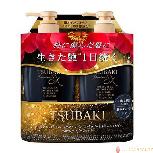 Tsubaki Premium EX Damage Care & Repair Shampoo & Treatment Set 400ml+400ml