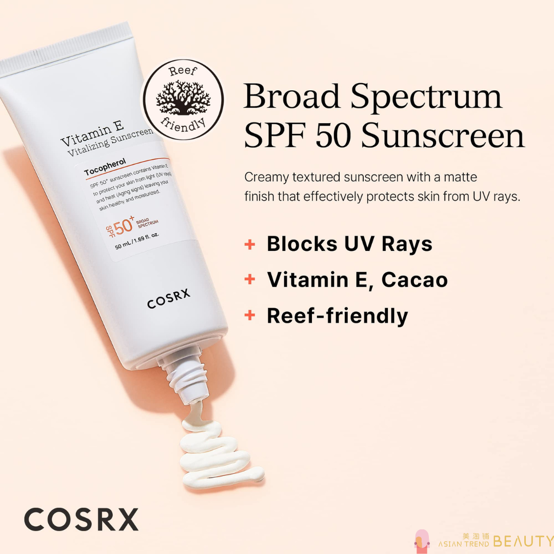Cosrx Vitamin E Vitalizing sunscreen SPF50+ 50ml