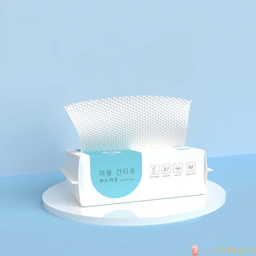 Wimarn Disposable Wet and Dry  Cotton Face Towel 60Pcs Extra Thick