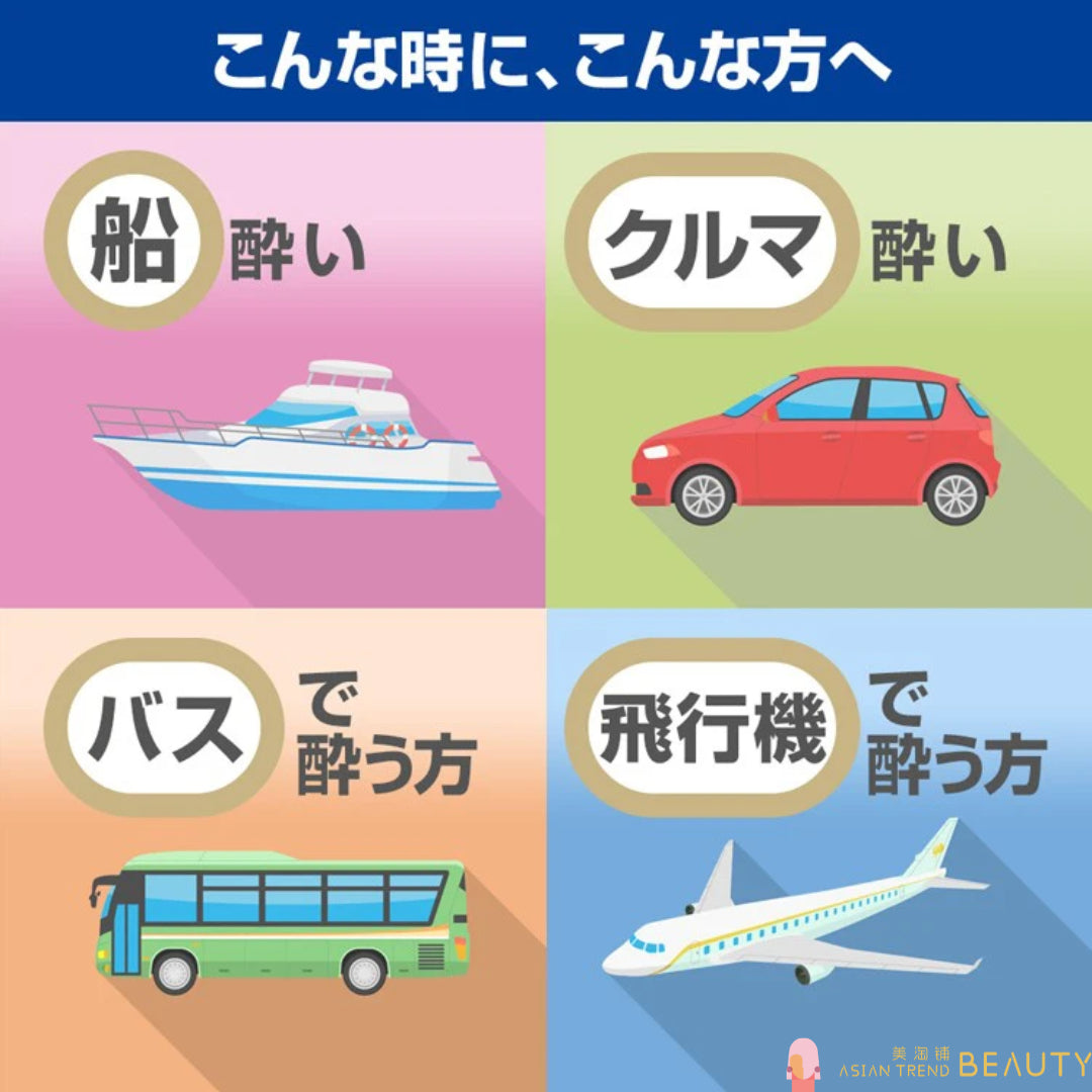 Aneron Japan Travel Motion Sickness Nausea Relief 9 Capsules
