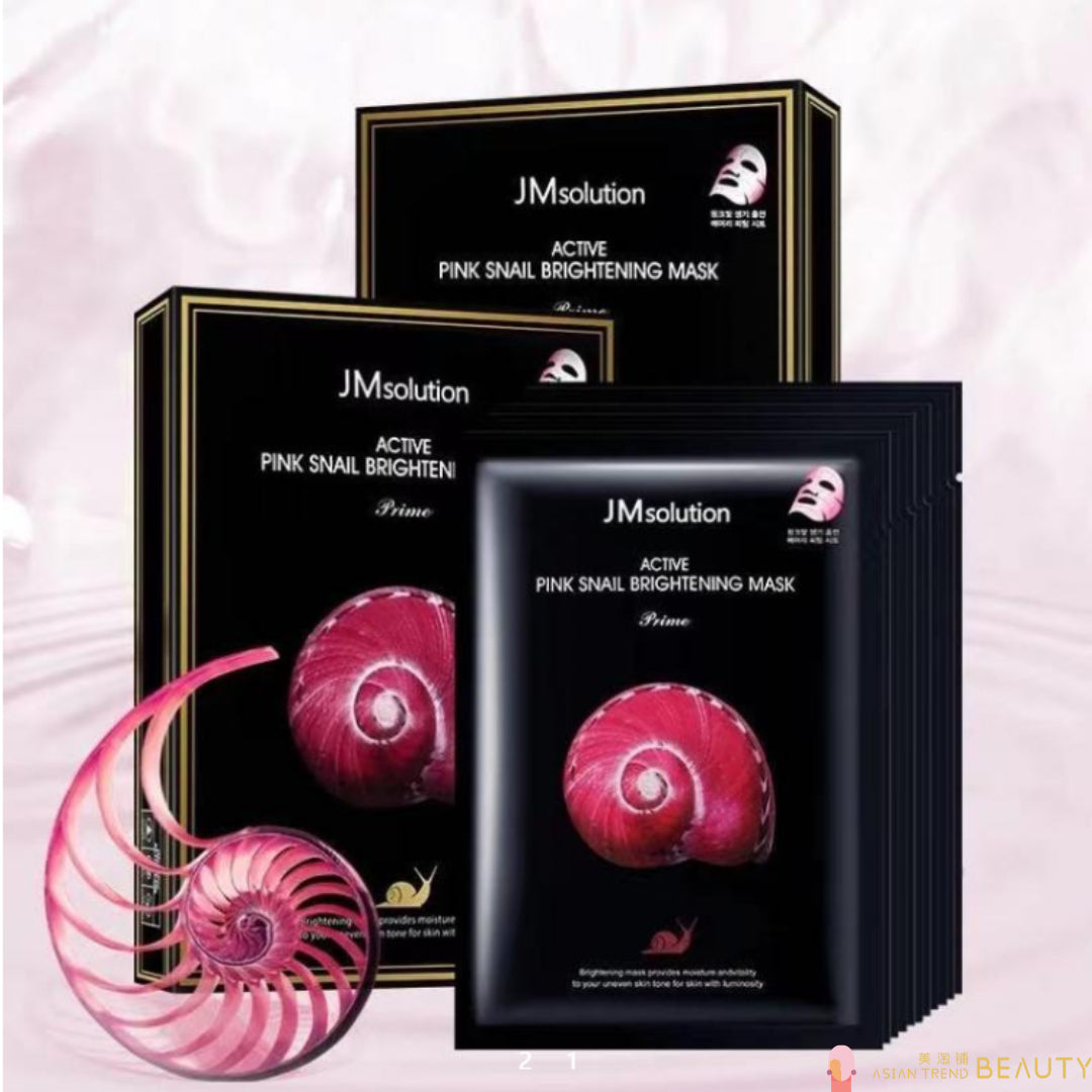 JM Solution Active Pink Snail Brightening Mask 10pcs