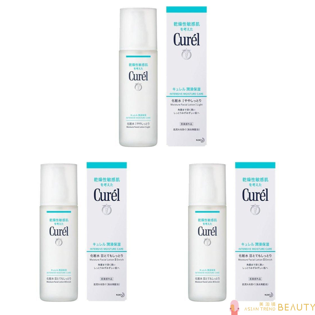 Kao Curel Moisture Lotion 150ml I Light&II Moist&III Enrich