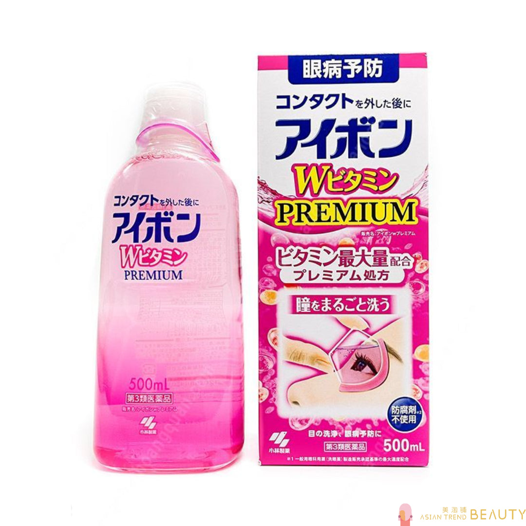 Kobayashi Pharmaceutical Aibon W Vitamin Premium Eye Wash Liquid 500ml