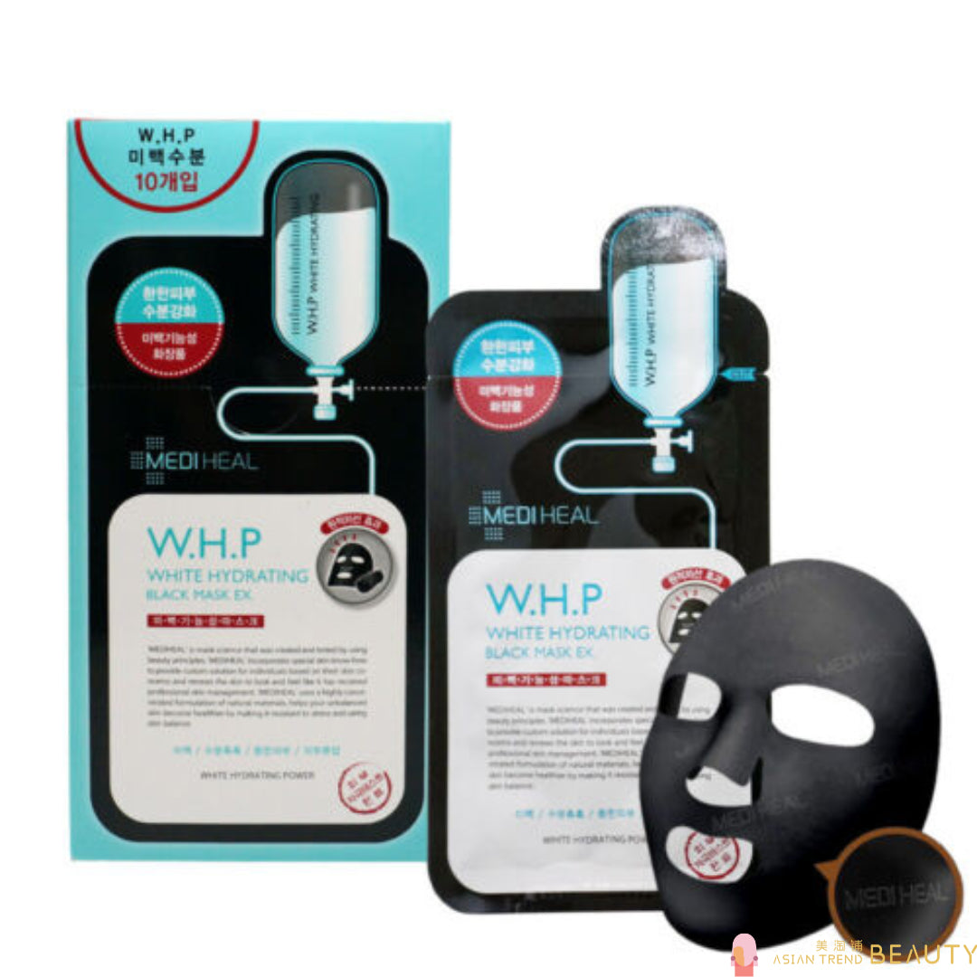 Mediheal W.H.P White Hydrating Black Mask EX 10Pcs