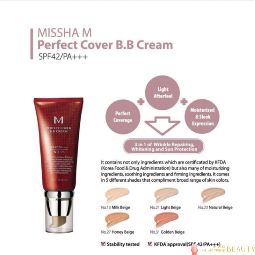 Missha M Perfect Cover BB Cream SPF42 PA+++ 50ml
