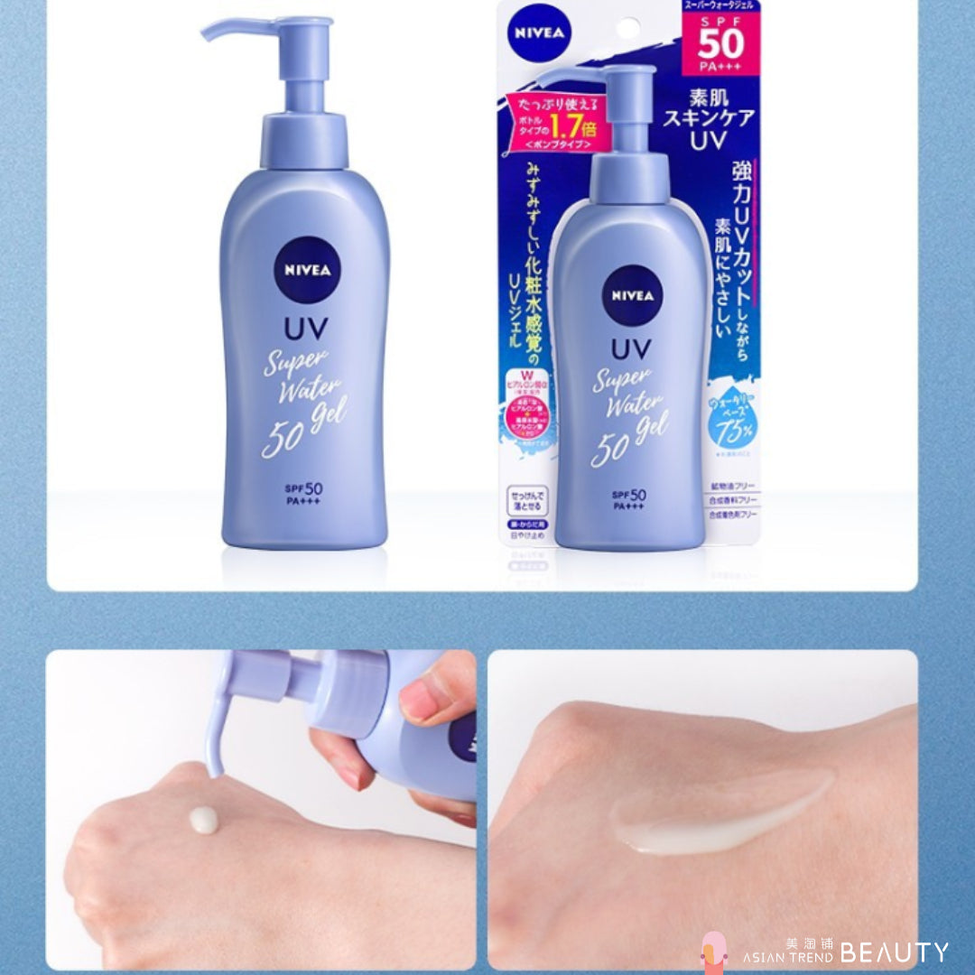 NIVEA Japan - UV Super Water Gel SPF50 PA+++ - 140g – Asian