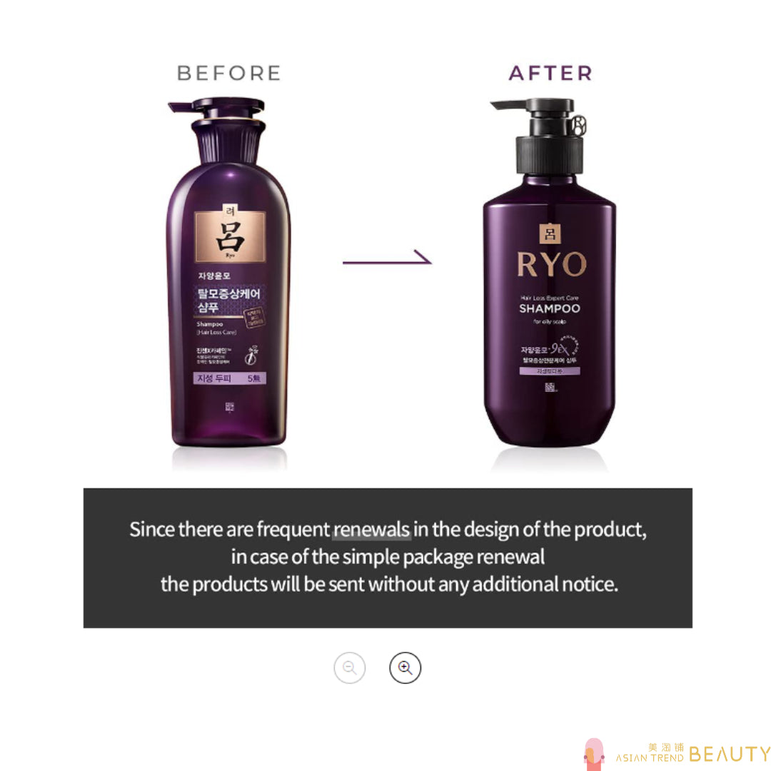 Ryo Shampoo Hair Loss Care Shampoo 400ml （Oily ，Dry ，Sensitive）