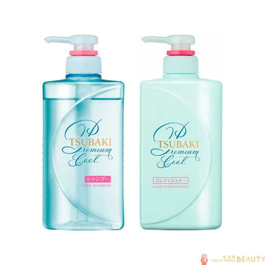 Shiseido Tsubaki Premium Cool Shampoo + Conditioner Set (490ml x 2)