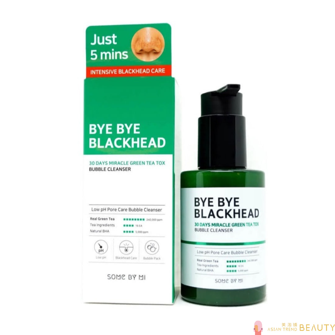 Some By Mi Bye Bye Blackhead Miracle Green Tea Tox Bubble Cleanser 120g