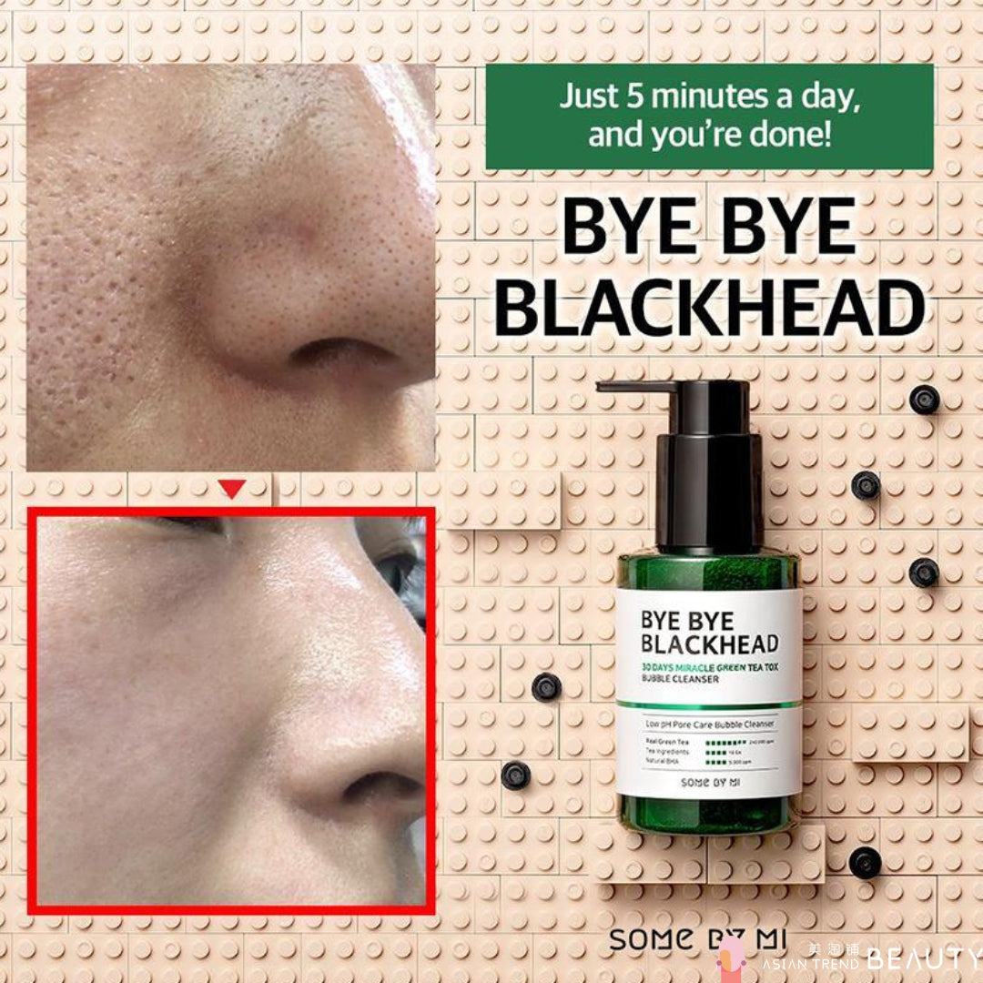 Some By Mi Bye Bye Blackhead Miracle Green Tea Tox Bubble Cleanser 120g